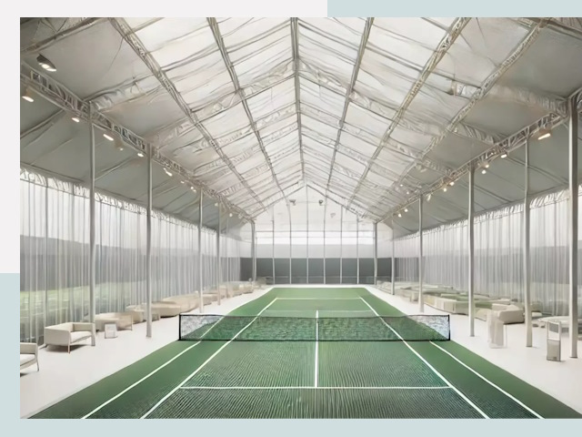 Строительство теннисных кортов в Троицке