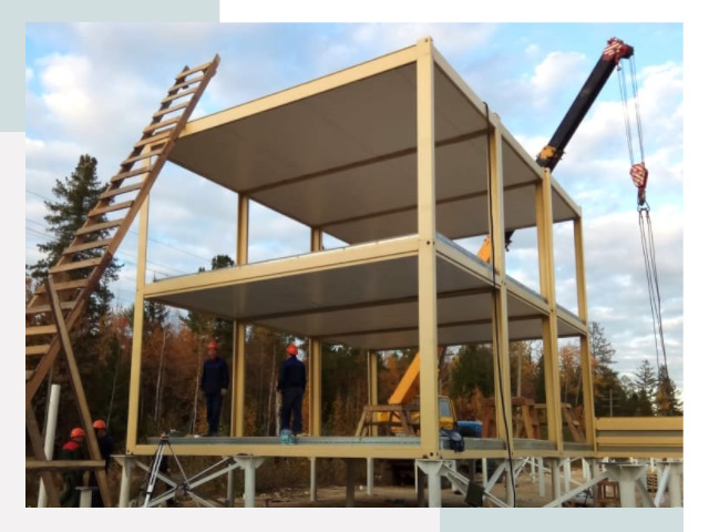 Строительство модульных здания Троицк