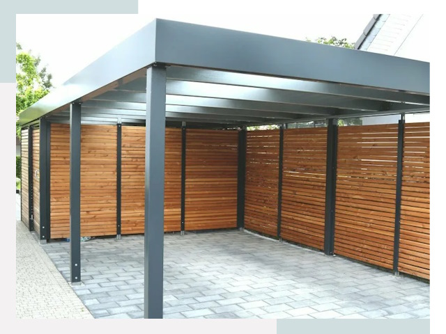 Навесы для парковки в Троицке