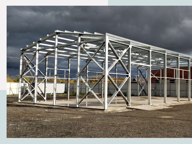 Двускатные ангары в Троицк от 619 руб. за квадрат