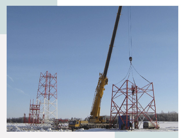 Монтаж вышек связи в Троицке