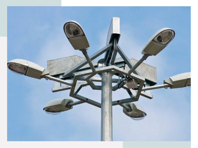 Монтаж осветительных мачт в Троицке