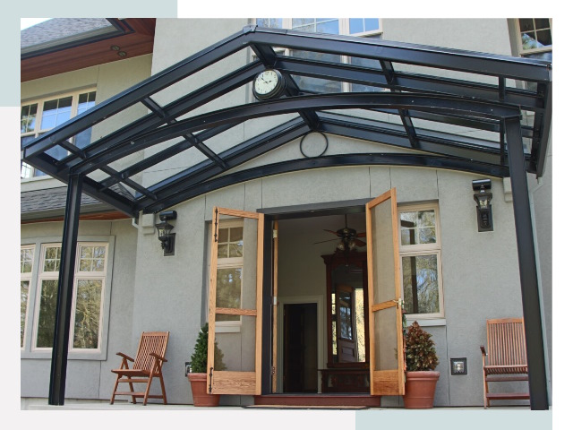 Козырьки металлические в Троицке