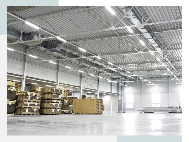 Освещение ангаров в Троицке