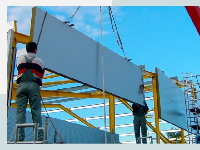 Монтаж сэндвич-панелей в Троицке от 619 руб.