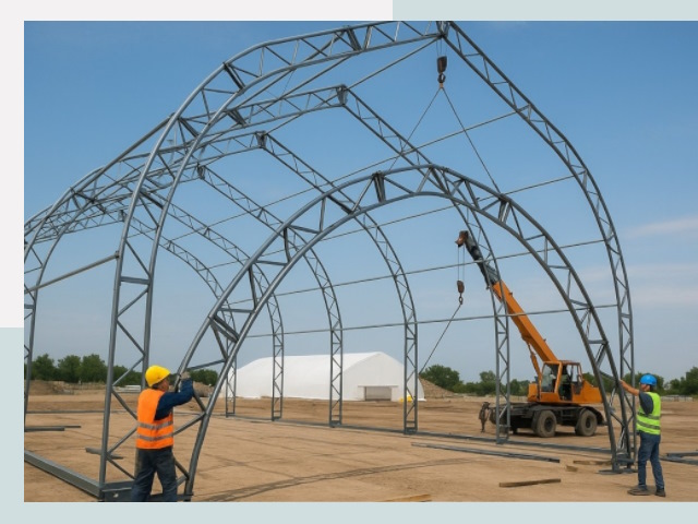 Монтаж ангаров в Троицке от 619 руб. - Надежно и быстро